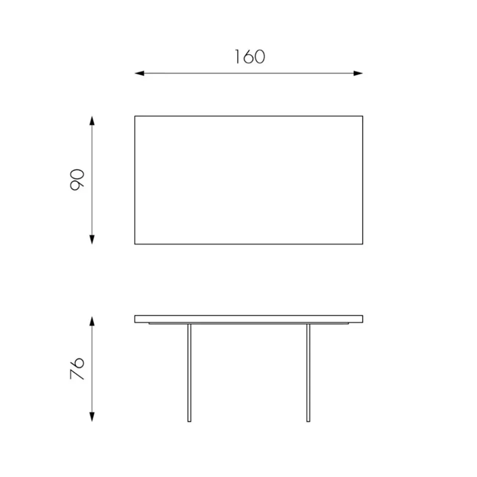 Table de Salon en Placage de Chêne et Base en Verre Trempé - Nicofisso Viadurini