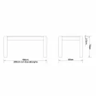 Table design extensible jusqu'à 260cm en chêne Jacob Viadurini