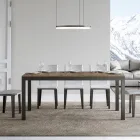 Table design avec plateau en bois extensible jusqu'à 440 cm Made in Italy - Foxy Viadurini
