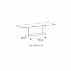 Table Design en Céramique et Métal Désir Noir Mat Fabriqué en Italie - Marron Foncé Viadurini