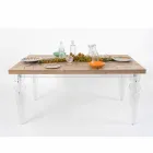 Table design en bois de sapin et plexiglas made in Italy, Castro Viadurini