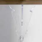 Table design en bois de sapin et plexiglas made in Italy, Castro Viadurini