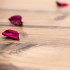 Table design en bois de sapin et plexiglas made in Italy, Castro Viadurini