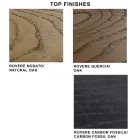 Table design en bois plaqué et acier fabriquée en Italie – Dalmata Viadurini