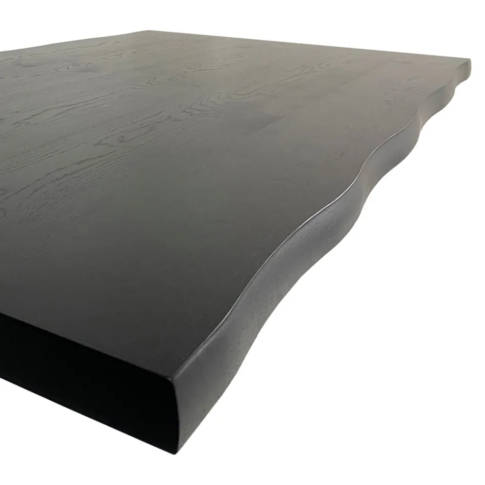 Table design en bois plaqué et acier fabriquée en Italie – Dalmata Viadurini