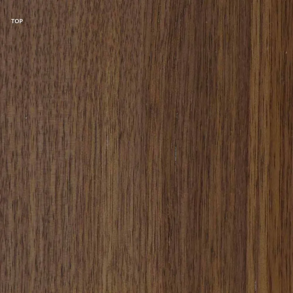 Table design moderne avec plateau en bois et base en métal, Esperia Viadurini