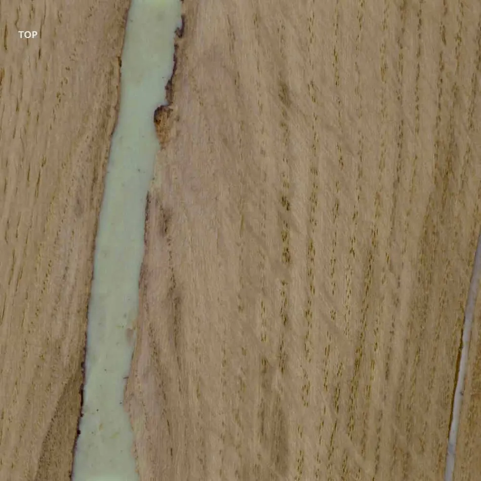 Table design moderne avec plateau en bois et base en métal, Esperia Viadurini