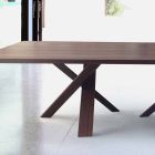 Table design moderne en bois 270x120cm fabriqué en Italie Arbre Viadurini