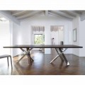 Table en bois de design moderne 270x120 cm fabriquée en Italie Arbre