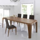 Table design moderne en bois faite à la main en bois d'Italie Viadurini