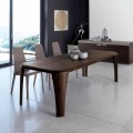 Table design moderne en bois fabriquée en Italie à la main Bois