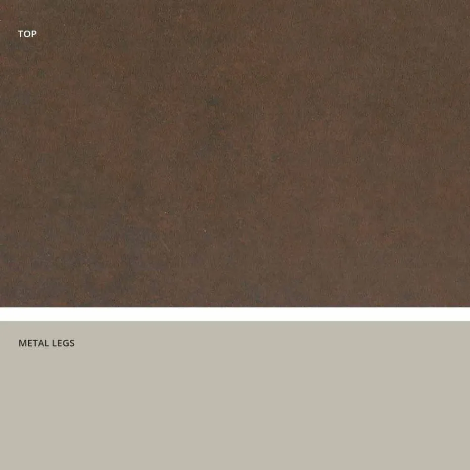 Table en verre de céramique au design moderne fabriquée en Italie, Clark Viadurini