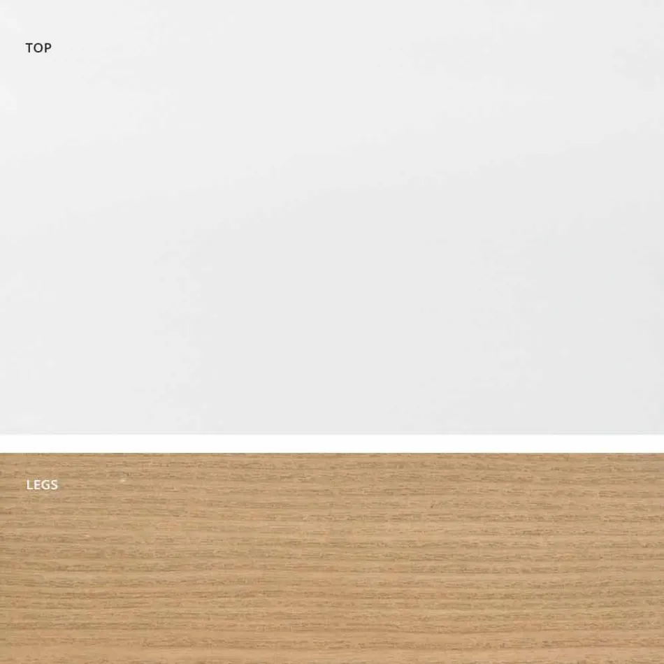 Table à rallonge en verre et bois massif fabriquée en Italie, Dimitri Viadurini