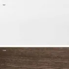 Table à rallonge en verre et bois massif fabriquée en Italie, Dimitri Viadurini