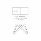 Table extensible moderne en bois de mélamine fabriqué en Italie, Wilmer Viadurini