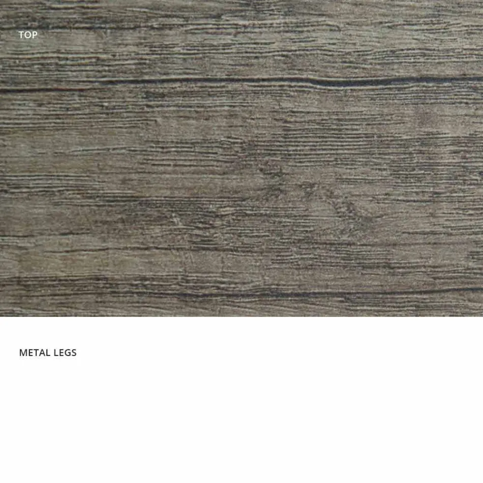 Table extensible moderne en bois de mélamine fabriqué en Italie, Wilmer Viadurini