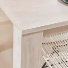 Table de salon fixe 190 x 100 cm en teck massif - Flamand Viadurini