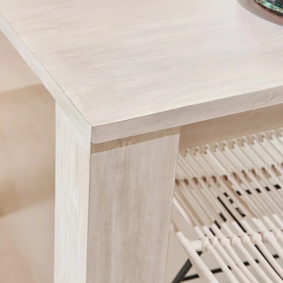 Table de salon fixe 190 x 100 cm en teck massif - Flamand Viadurini