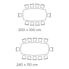 Table fixe en forme de tonneau avec base en frêne noyer Canaletto fabriquée en Italie - Nord Viadurini