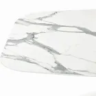 Table tonneau fixe avec plateau en stratifié fabriquée en Italie - Settimmio Viadurini