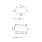 Table tonneau fixe avec plateau en stratifié fabriquée en Italie - Settimmio Viadurini