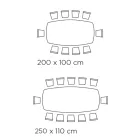 Table fixe en forme de tonneau en stratifié et bois de frêne fabriquée en Italie - Nord Viadurini