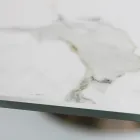 Table Fixe avec Base en Acier et Plateau en Céramique Made in Italy - Pantalon Viadurini