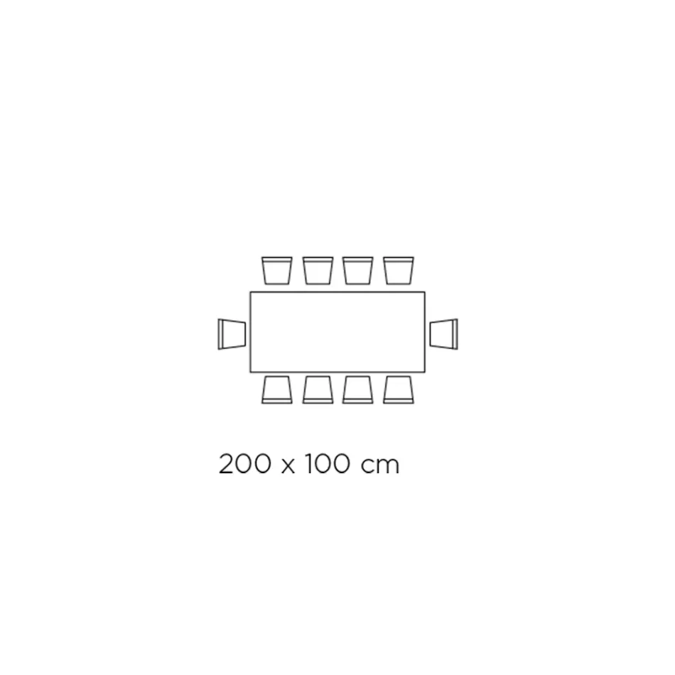 Table Fixe avec Base en Acier et Plateau en Céramique Made in Italy - Pantalon Viadurini