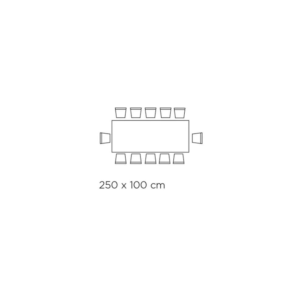 Table Fixe avec Base en Acier et Plateau en Céramique Made in Italy - Pantalon Viadurini