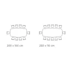 Table Fixe avec Base en Acier Noir et Plateau en Stratifié Fabriquée en Italie - Verres Viadurini