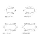 Table Fixe avec Plateau en Forme de Tonneau en Céramique Made in Italy - Settimmio Viadurini