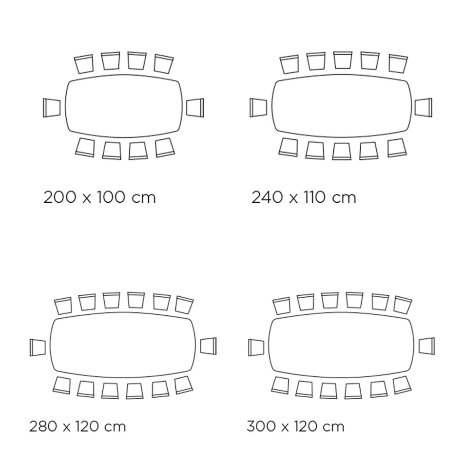 Table Fixe avec Plateau en Céramique et Base en Acier Fabriquée en Italie - Ezzellino Viadurini