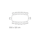 Table Fixe avec Plateau en Céramique Onyx Argent Poli Fabriquée en Italie - Grotta Viadurini