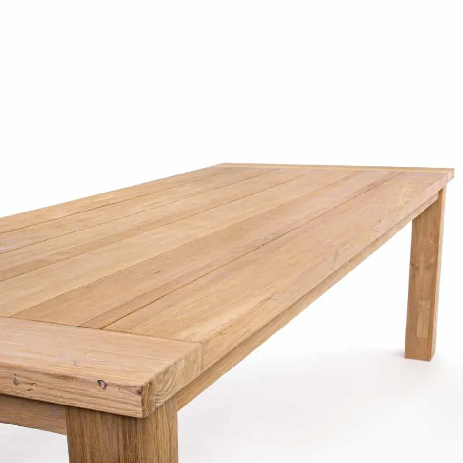 Table de jardin fixe en bois pour 8 personnes Homemotion - Hunter Viadurini