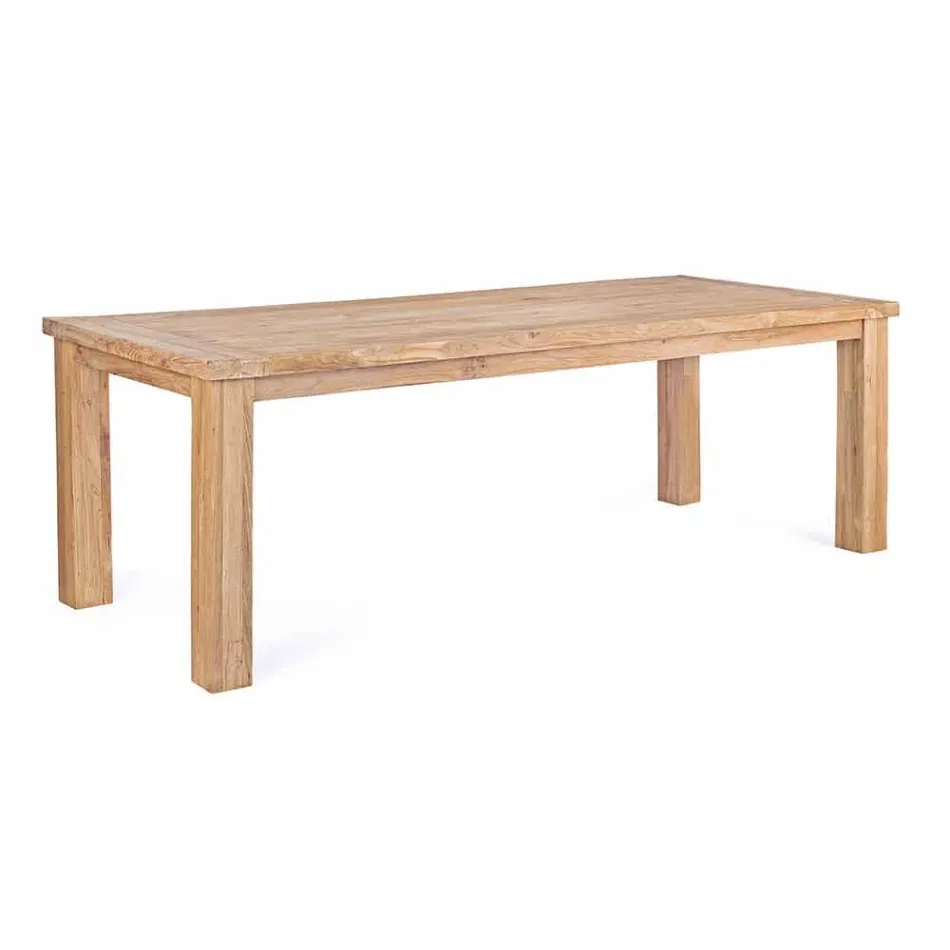 Table de jardin fixe en bois pour 8 personnes Homemotion - Hunter Viadurini