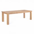 Table de jardin en bois de teck design, 8 sièges Homemotion - Hunter