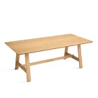 Table fixe huit places en MDF finition bicolore - Talia Viadurini