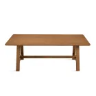 Table fixe huit places en MDF finition bicolore - Talia Viadurini