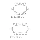 Table de salon fixe avec base en bois fabriquée en Italie - Equatore Viadurini