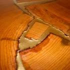 table design fixe rectangulaire en bois et de résine fabriqué en Italie Jam Viadurini