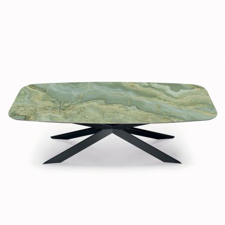 Table fixe en céramique en différentes finitions et tailles fabriquées en Italie - Grotta Viadurini