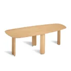 Table fixe disponible en trois coloris, finition effet bois et deux dimensions - Musa Viadurini