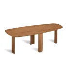 Table fixe disponible en trois coloris, finition effet bois et deux dimensions - Musa Viadurini