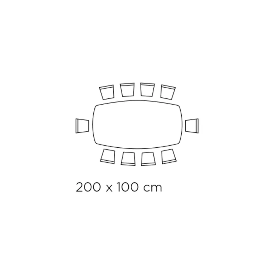 Table Fixe en Verre Extra-clair et Frêne Fabriquée en Italie - Nord Viadurini