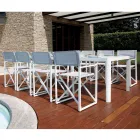 Table de jardin extensible jusqu'à 240 cm avec structure en aluminium - Geoffroy Viadurini