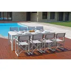 Table de jardin extensible jusqu'à 240 cm avec structure en aluminium - Geoffroy Viadurini