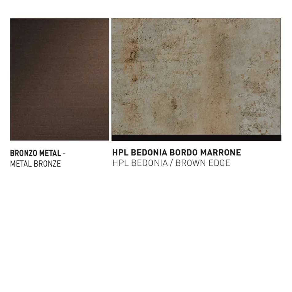 Table de jardin avec assise en aluminium Made in Italy - Plinto by Varaschin Viadurini