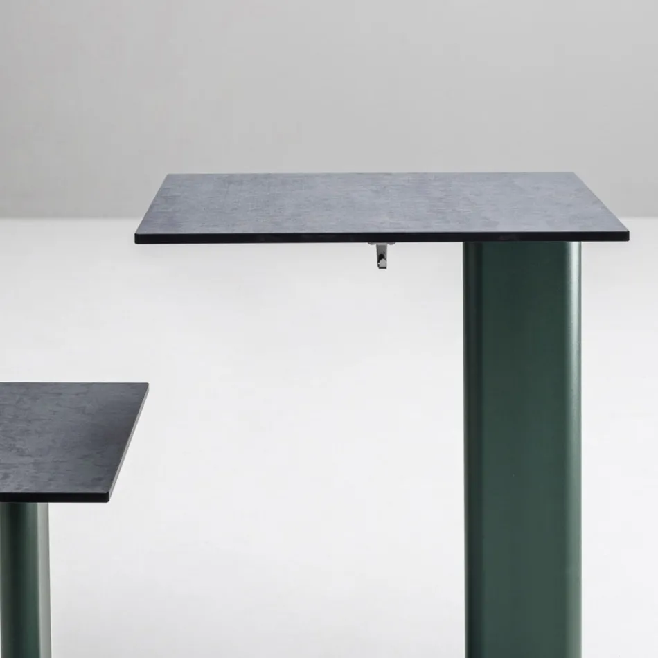 Table de jardin avec assise en aluminium Made in Italy - Plinto by Varaschin Viadurini
