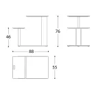 Table de jardin avec assise en aluminium Made in Italy - Plinto by Varaschin Viadurini