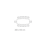 Table et base en céramique finition graphite fabriquées en Italie - Pantalon Viadurini